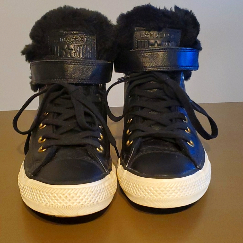 Black Leather Converse